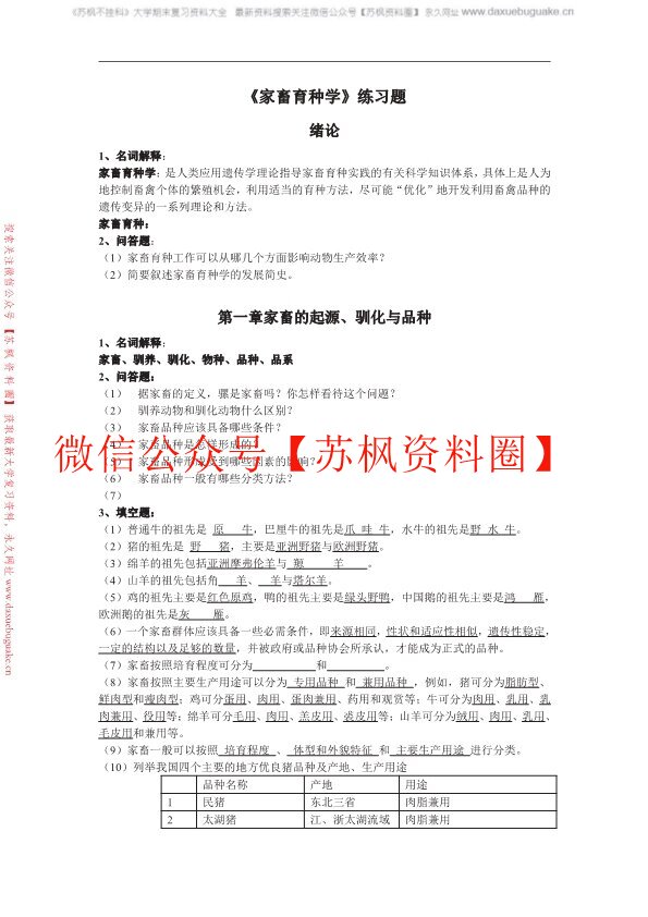 家畜育种学